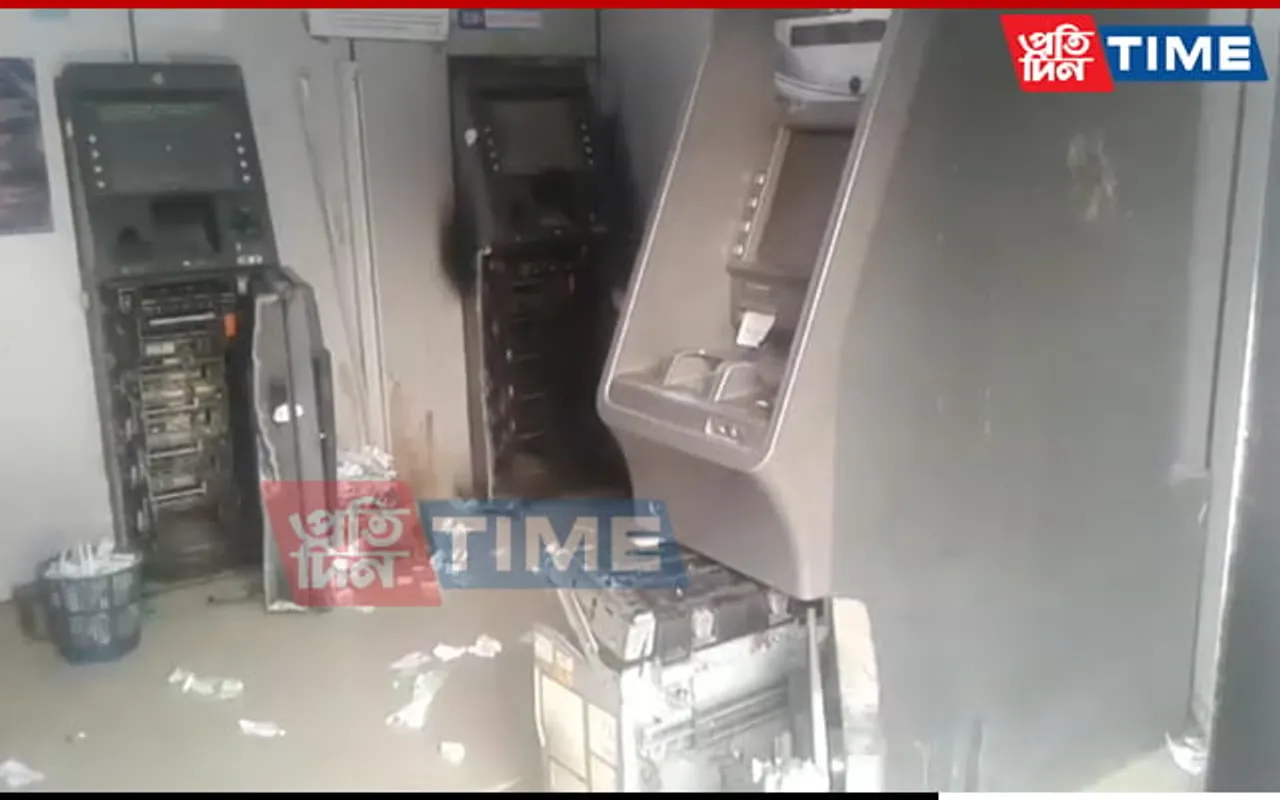 Nagaon: 3 SBI ATM Machines Found Broken And Looted In Raha