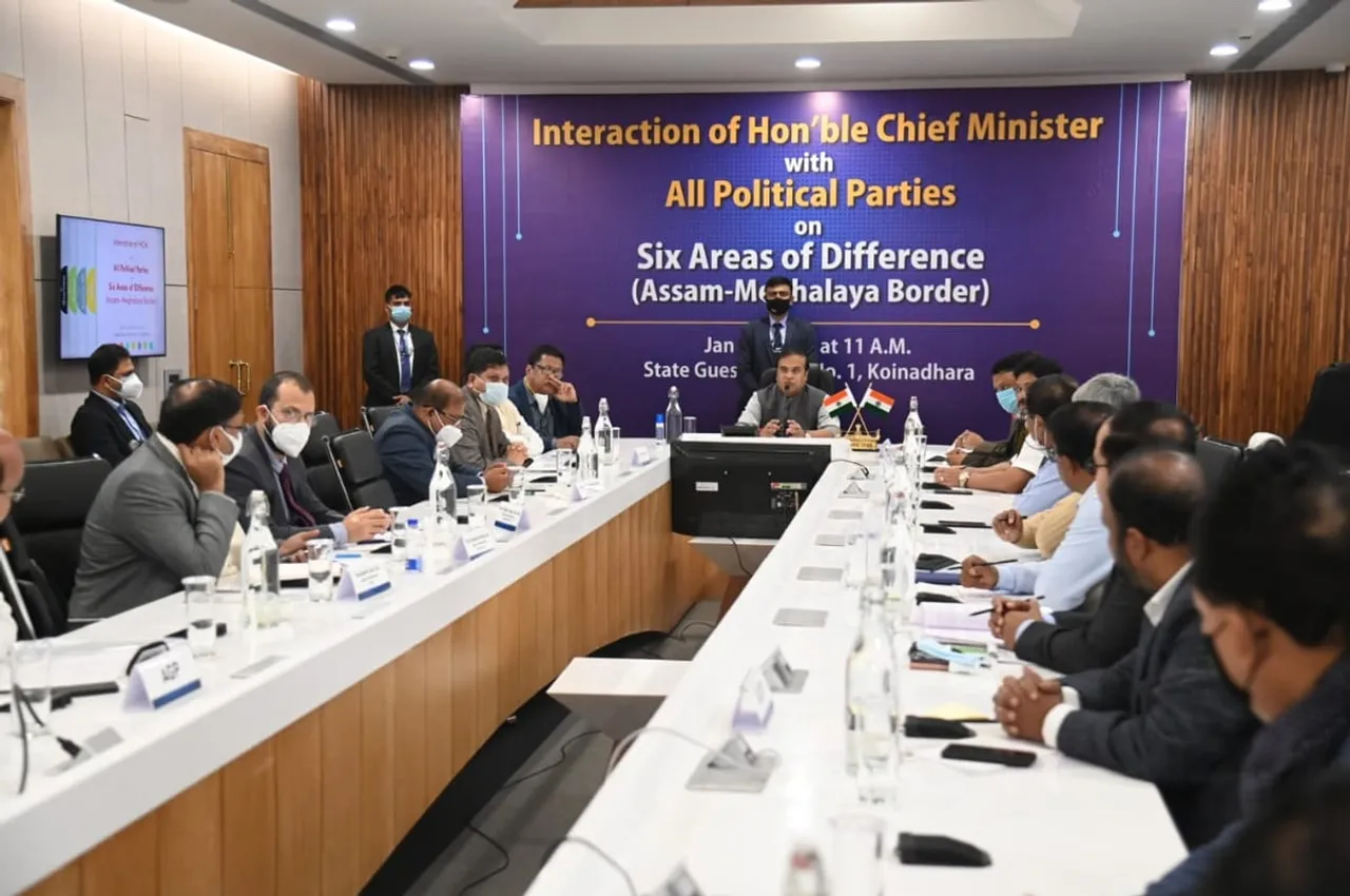 CM Sarma Holds Meeting With All Parties On Assam – Meghalaya Border Issue