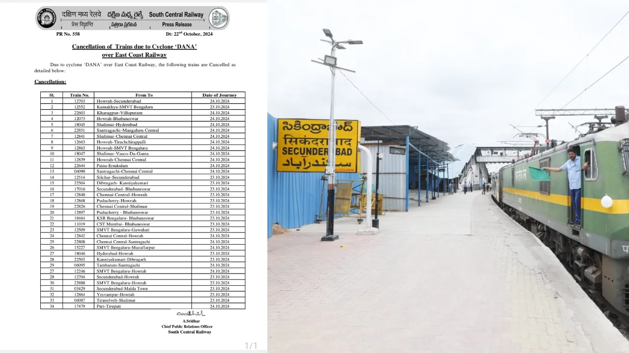 Trains Cancelled SCR