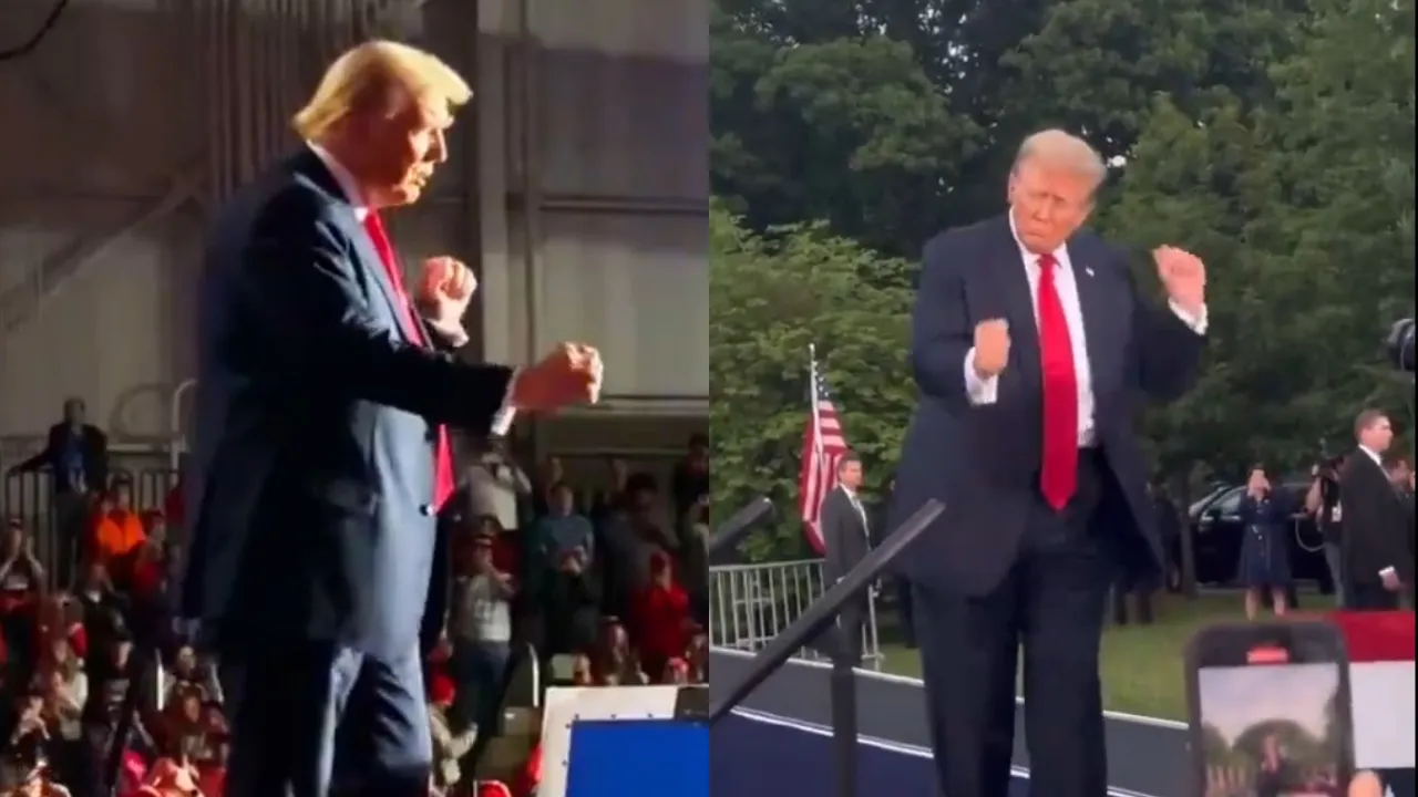 trump dance videos