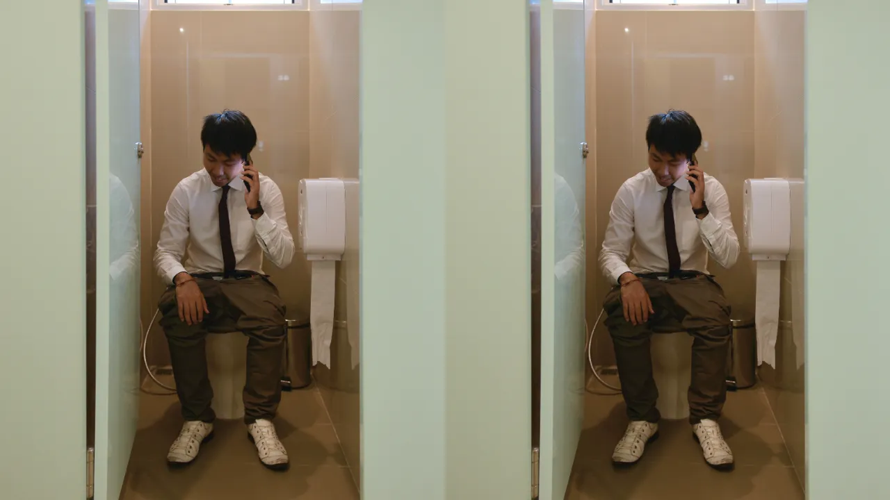 sitting on toilet1