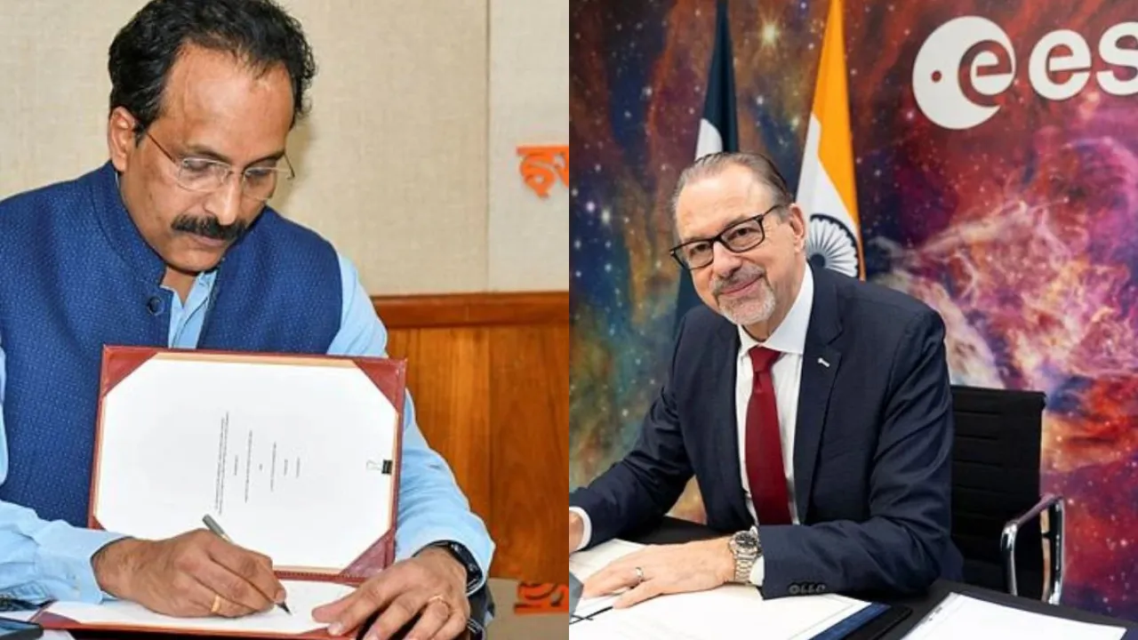 ISRO Chairman Somnath, ESA General Director Josef Aschbacher