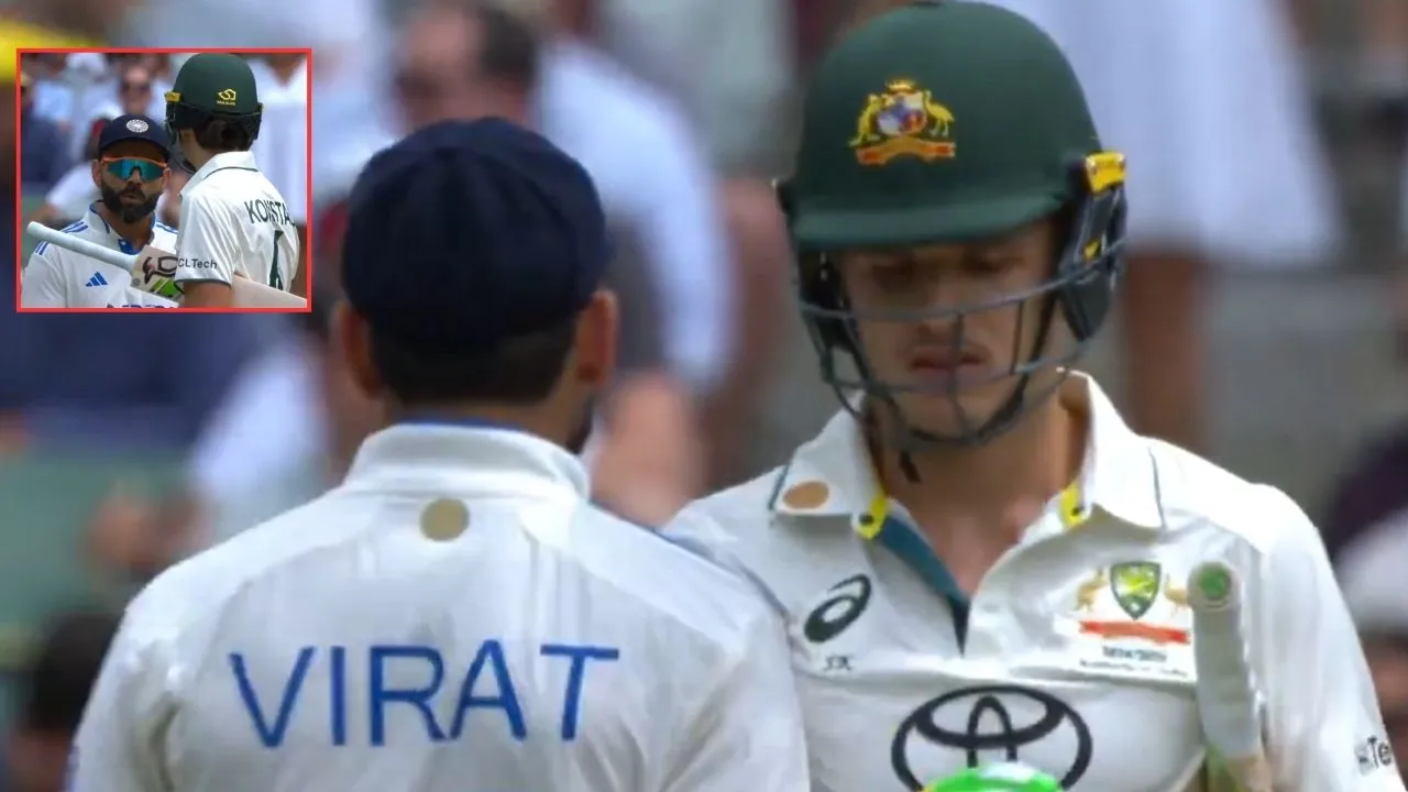 Virat Kohli bumped into Sam Konstas