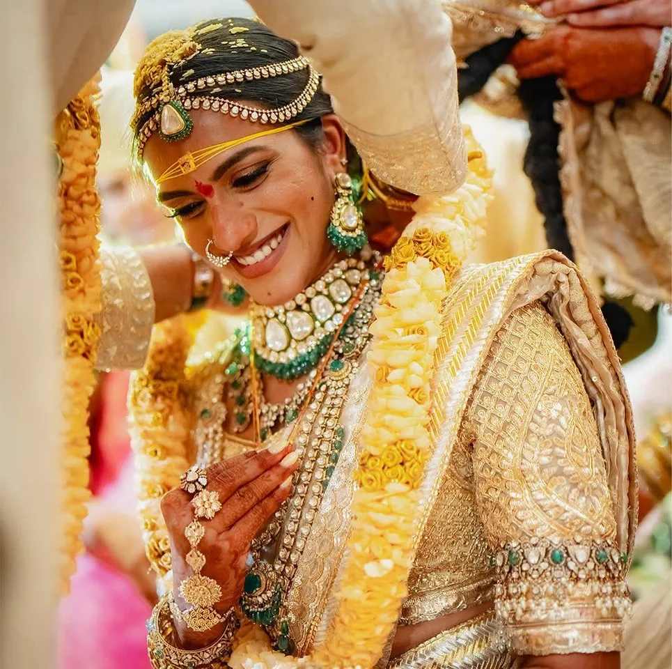 pv sindhu wedding pics