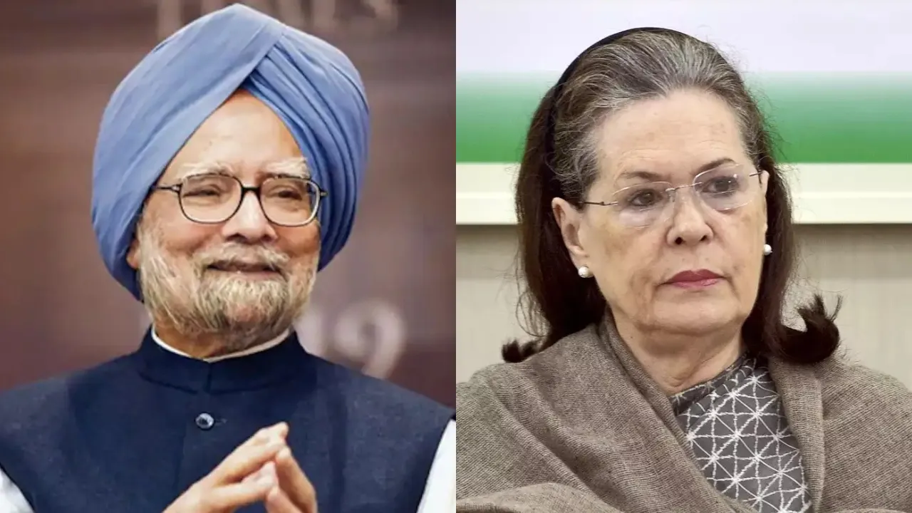 Manmohan singh and Sonia Gandhi