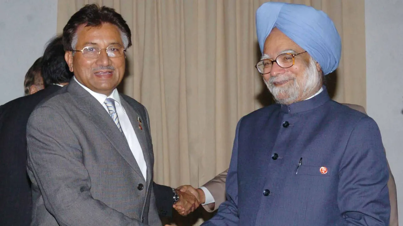 Musharraf - Manmohan Singh