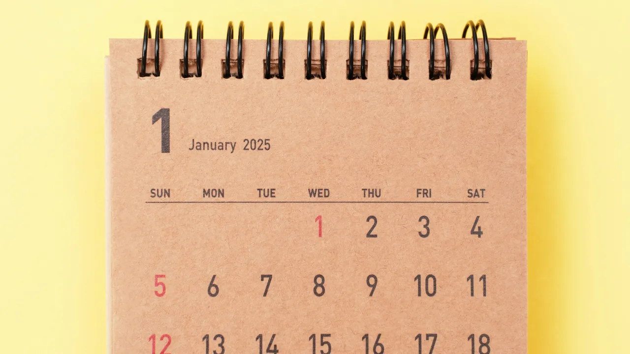 Jan 1st calender