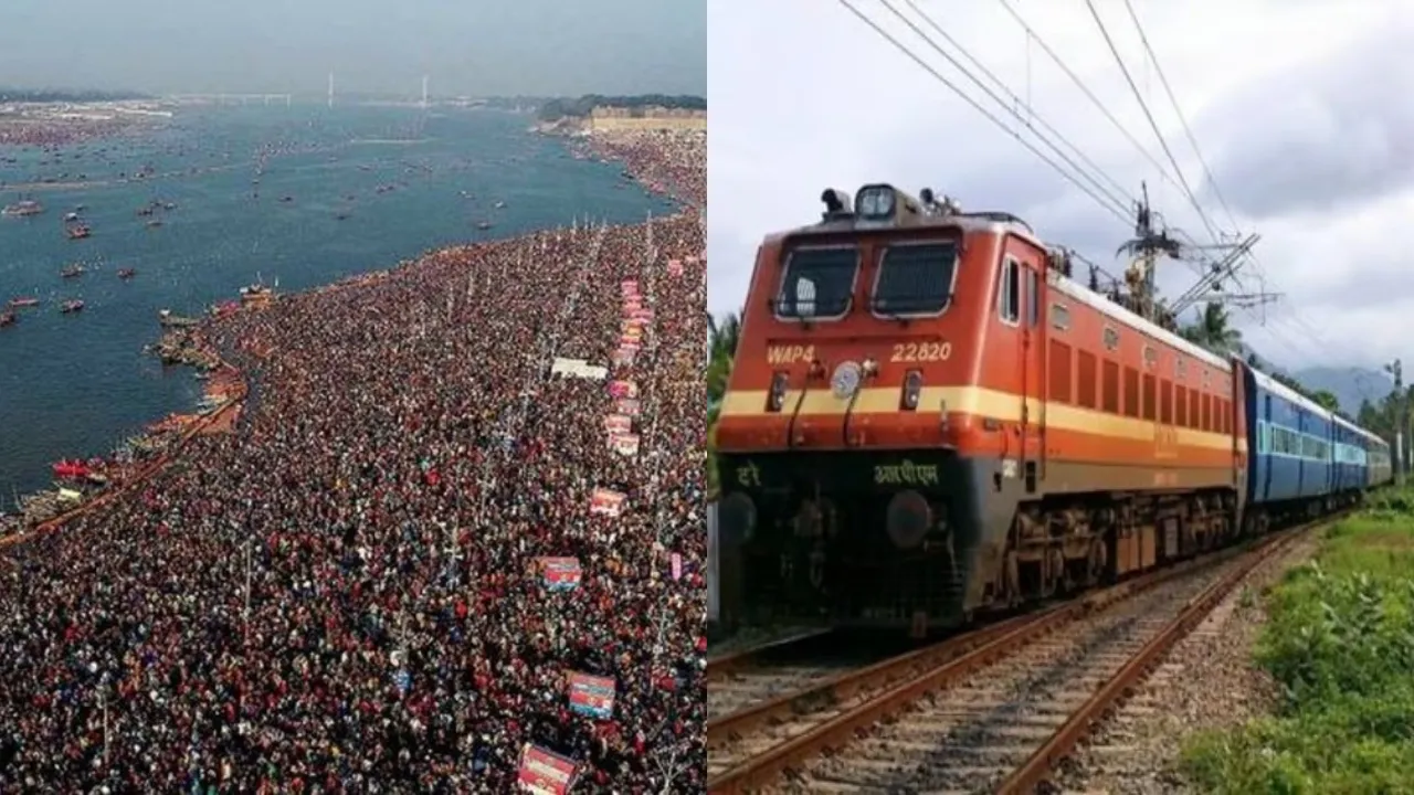 Kumbh Mela and Train 