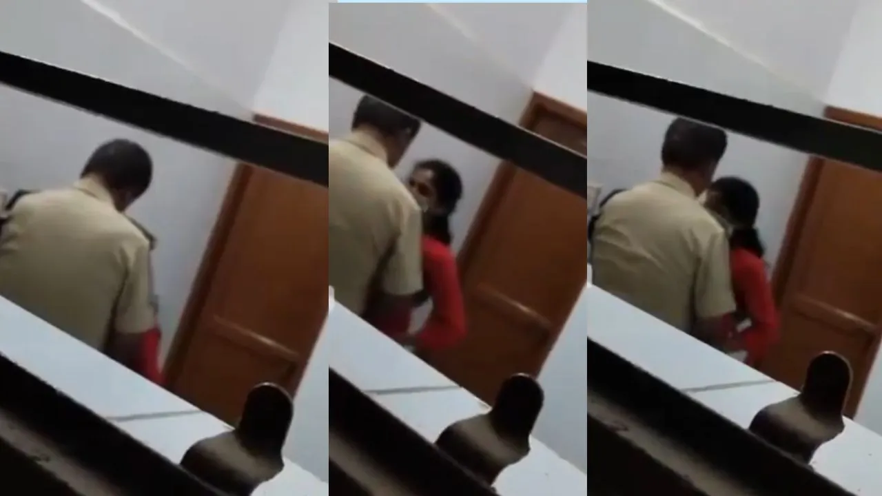 Police officer misbehaves with woman