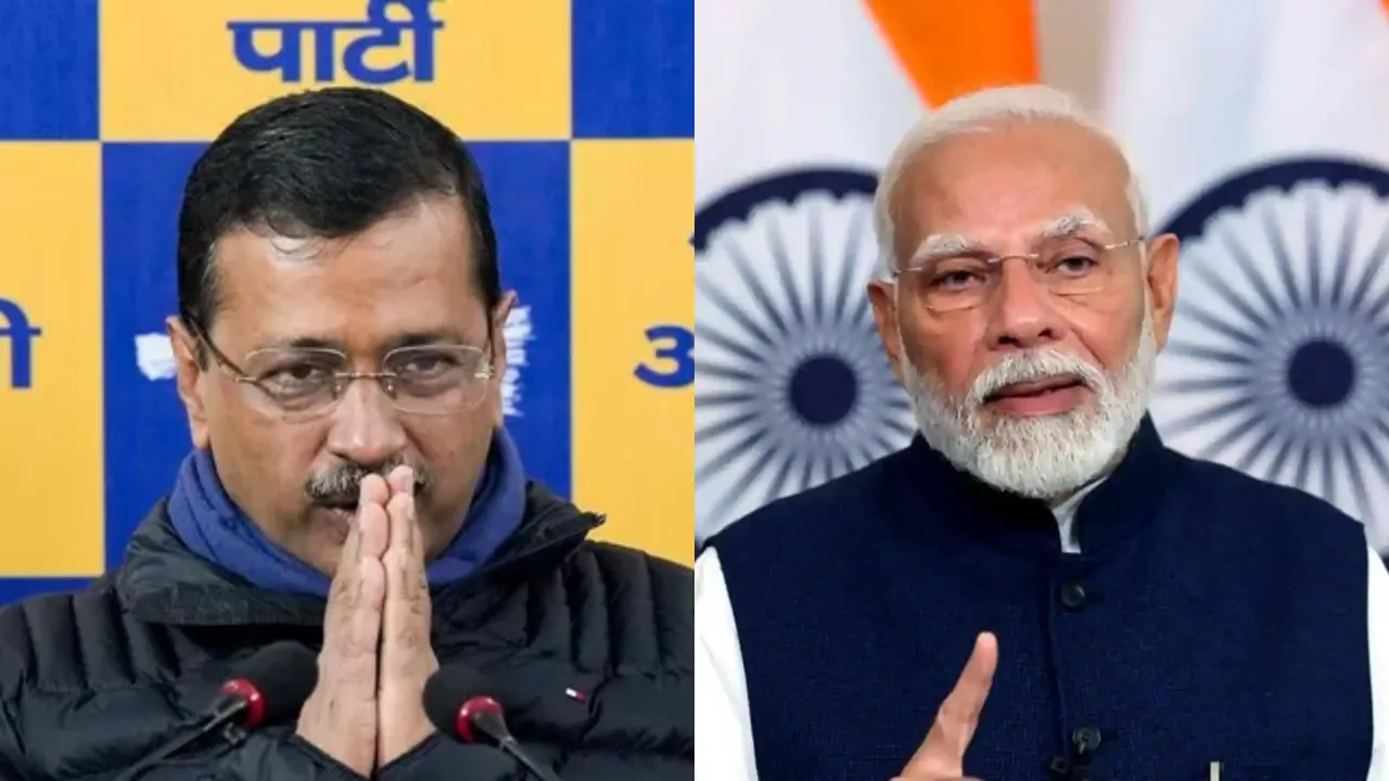 Arvind Kejriwal and PM Modi