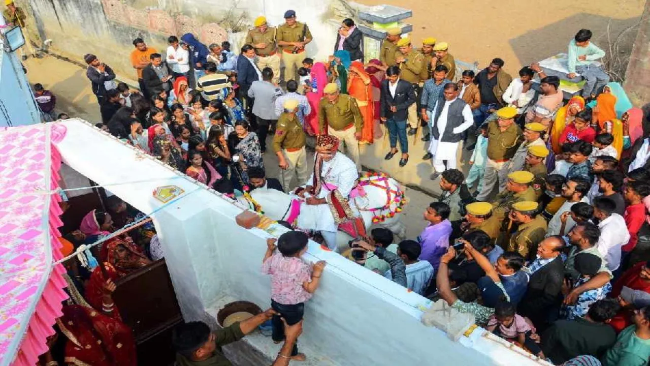 Cops As Security For Dalit Groom wedding