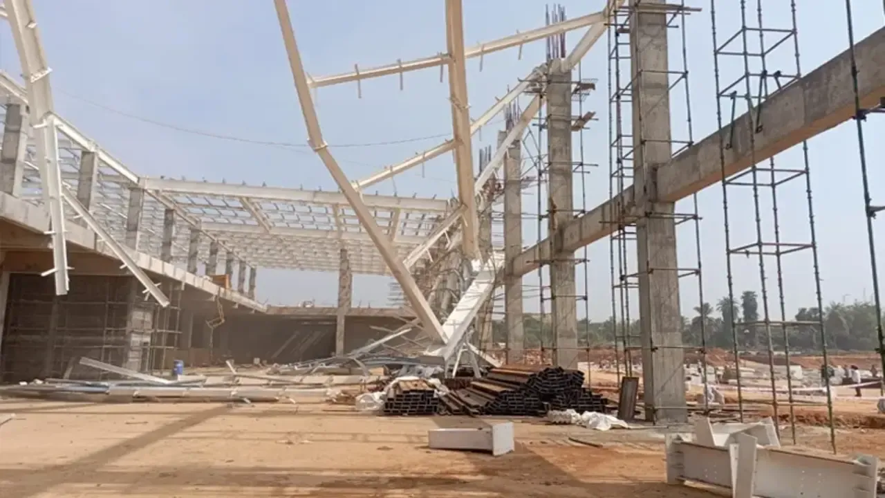 Accident in Rajahmundry Airport 