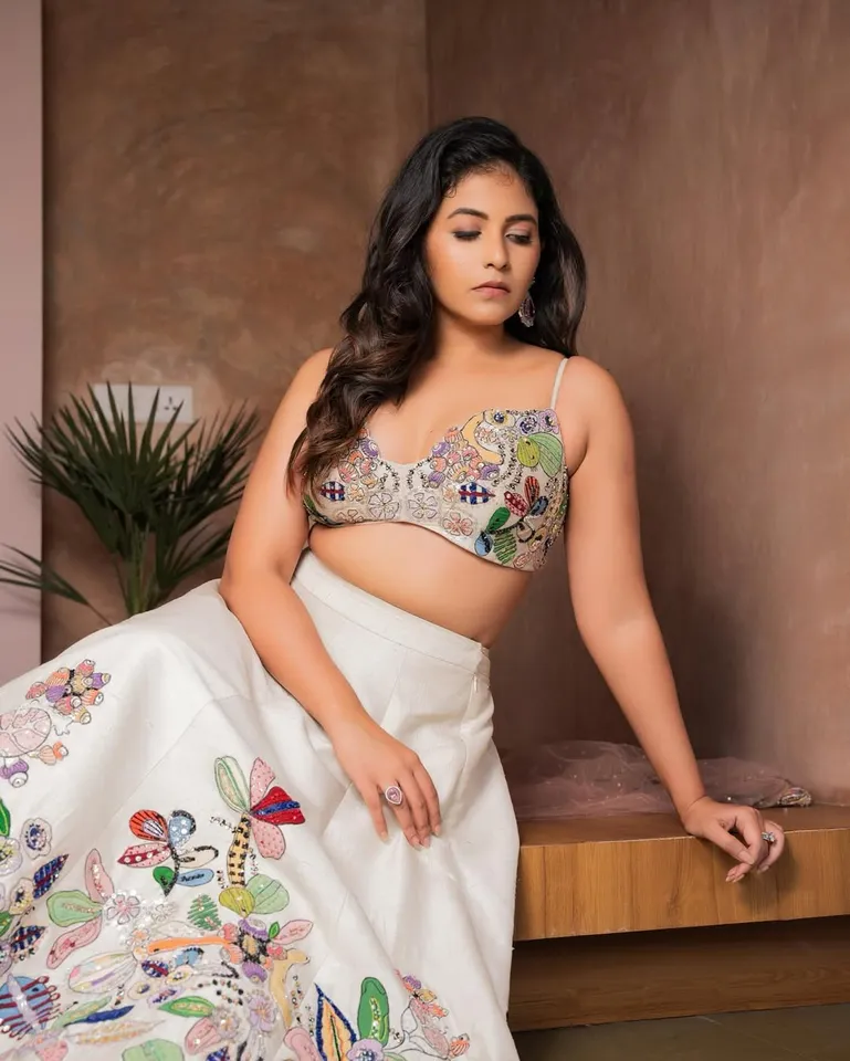 Anjali in floral lehenga 