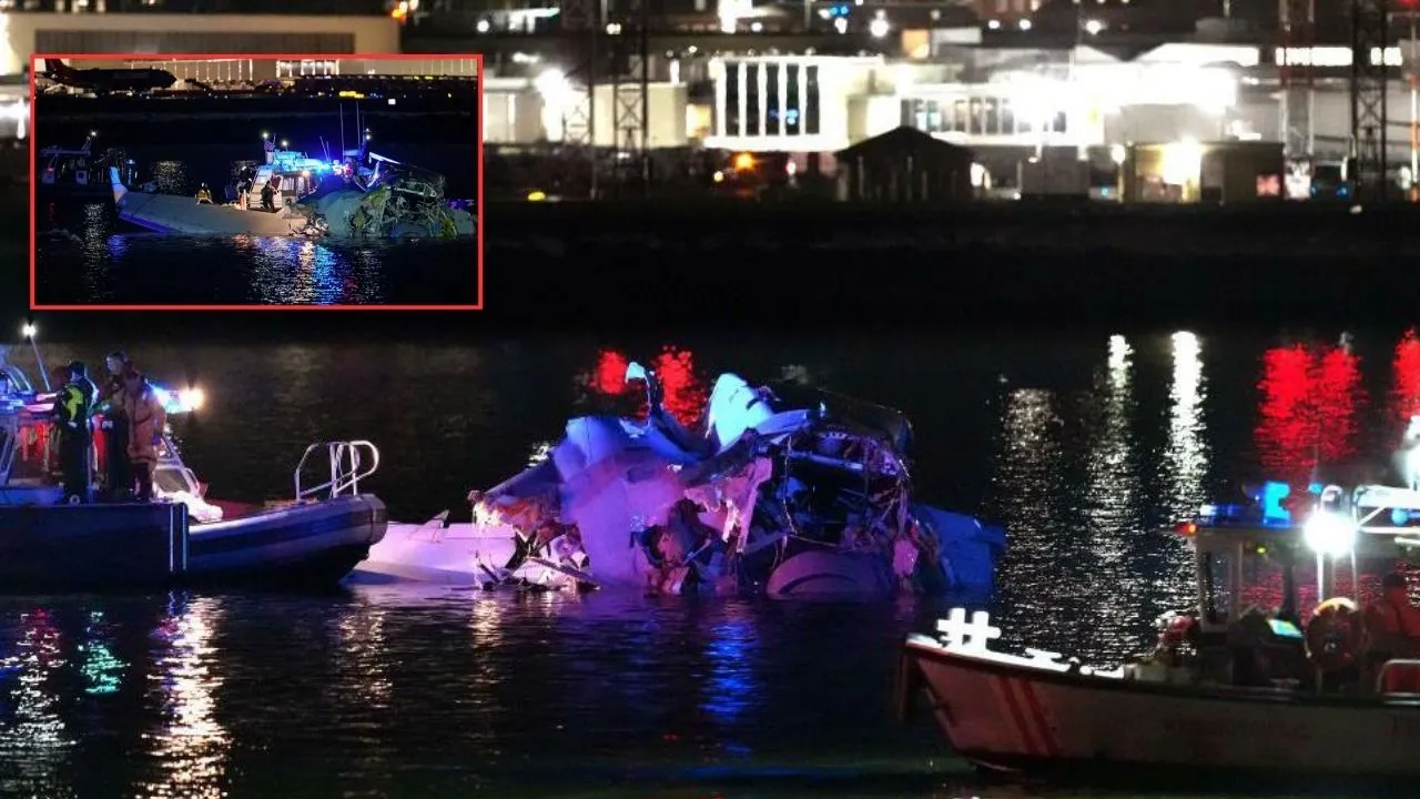 US plane collides with Army chopper near Washington all 67 dead