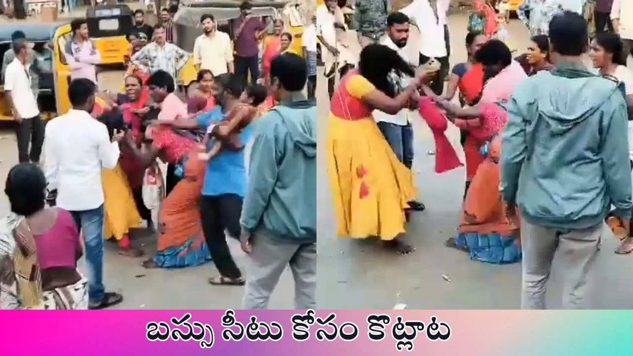  Women Fight on TS RTC Bus