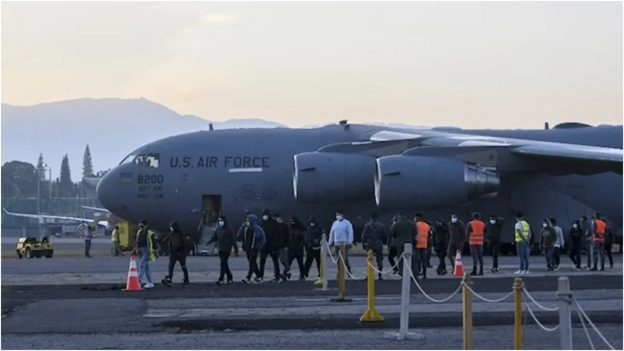 US Military Plane Carrying 205 illegal Indian Migrants Lands In Amritsar