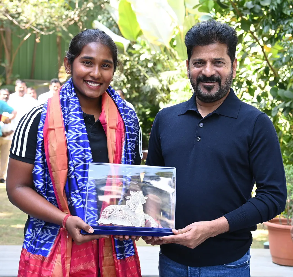 Revanth Reddy announces Rs 1 crore reward for Gongadi Trisha
