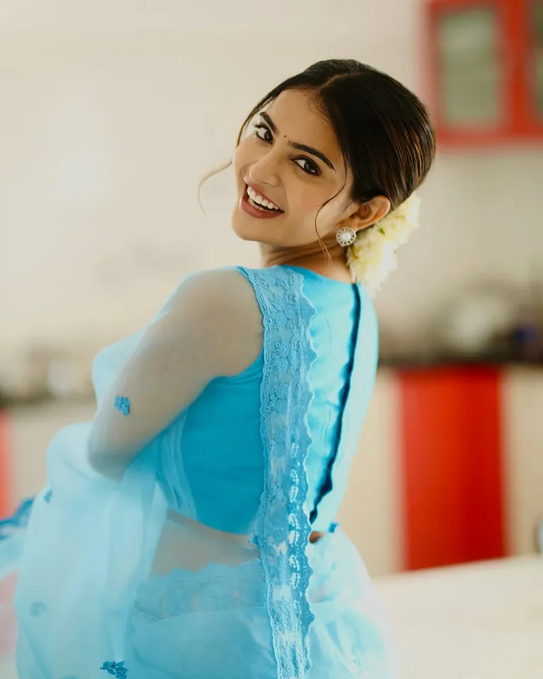 Ananya blue saree  photos