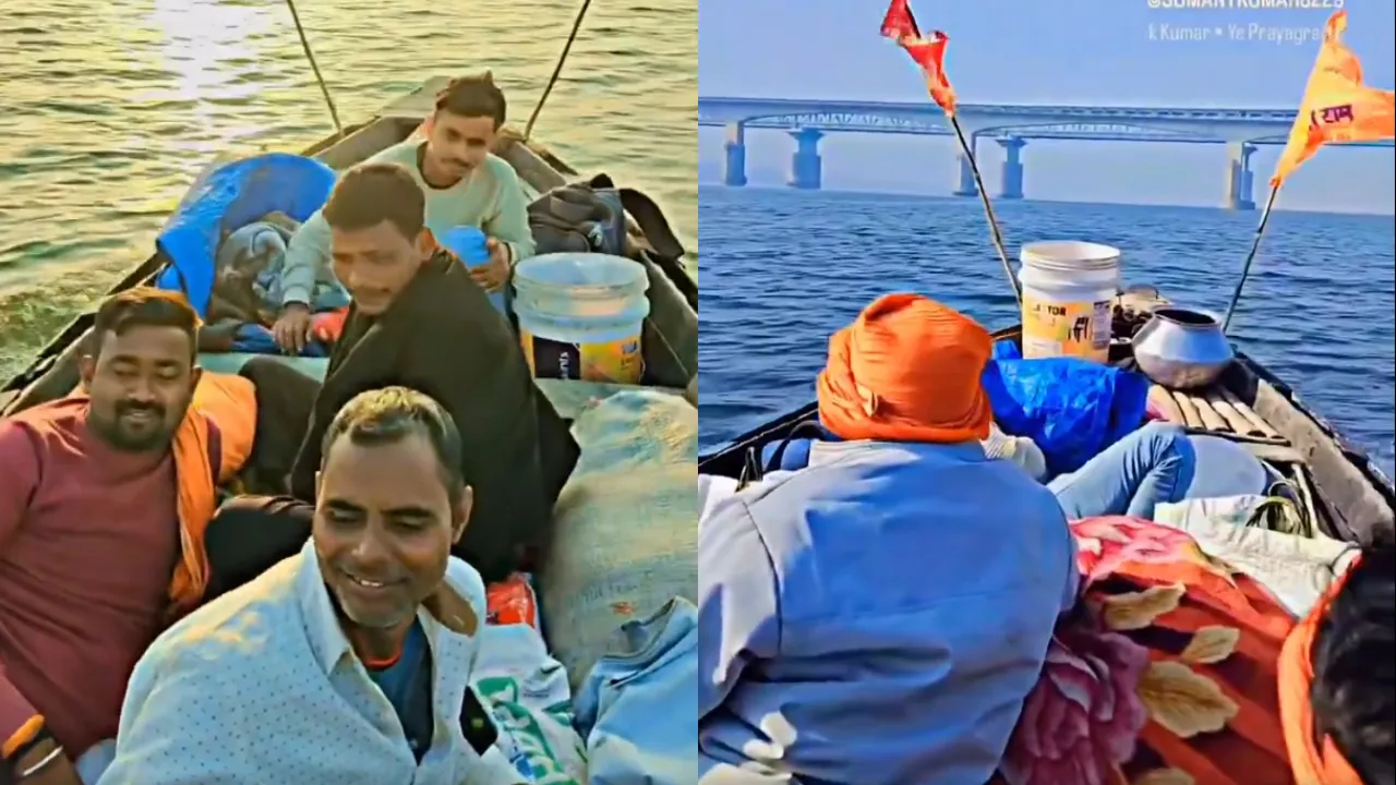 boat journey to kumbh mela