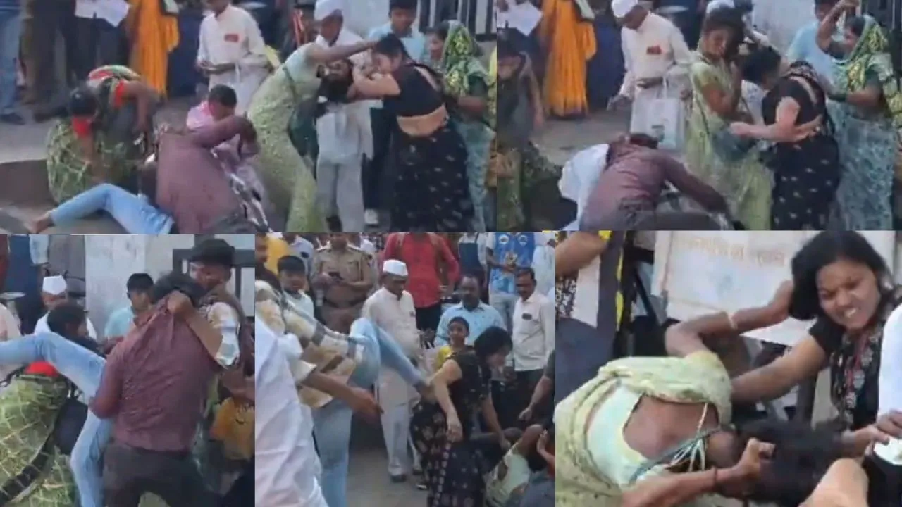 Maharashtra Nashik Mother In Law, Daughter-In-Law, And Relatives Clash Outside Court