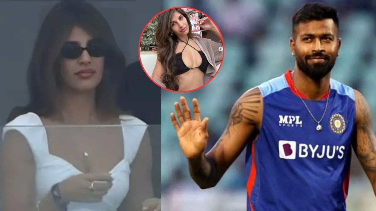 Hardik Pandya rumoured girlfriend attend india vs pakistan match