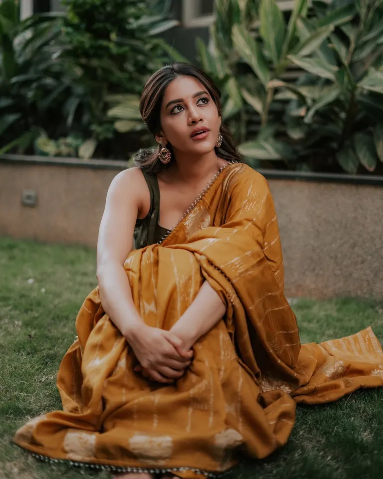 nabha traditional look photos