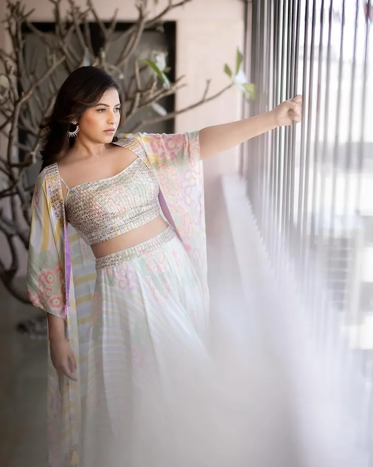 anjali in multicolor lehenga pics