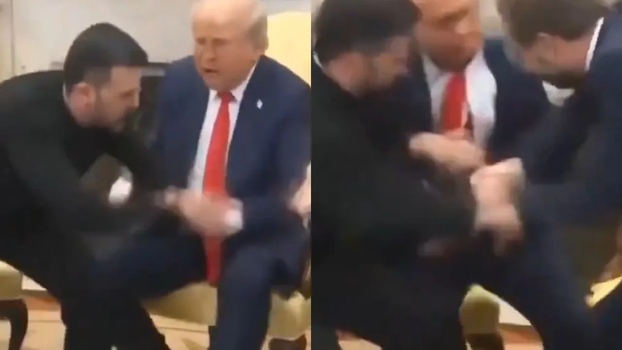 Donald Trump and Zelenskyy’s clash video Viral