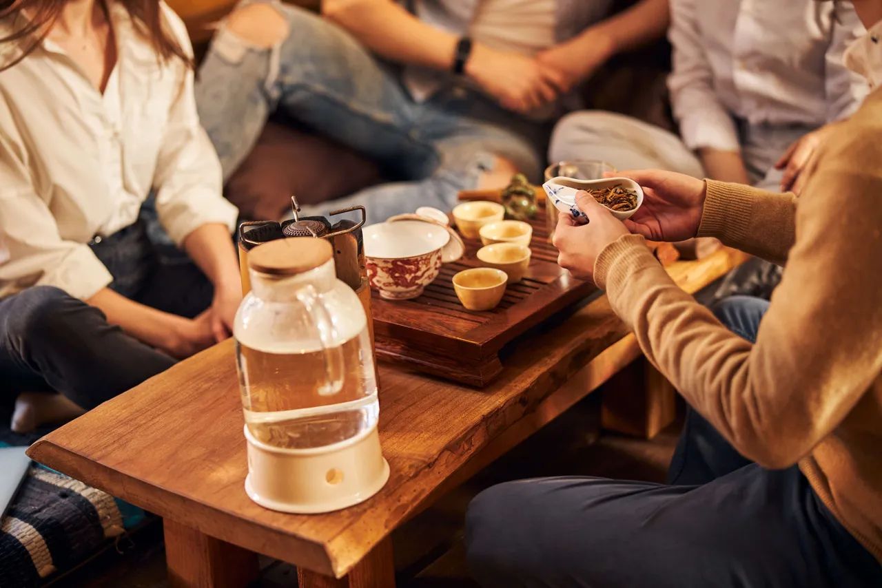 tea with water