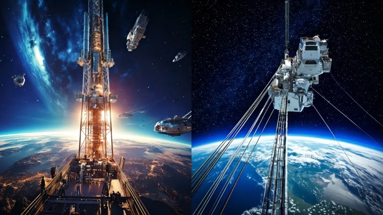 Russian scientists sky ladder