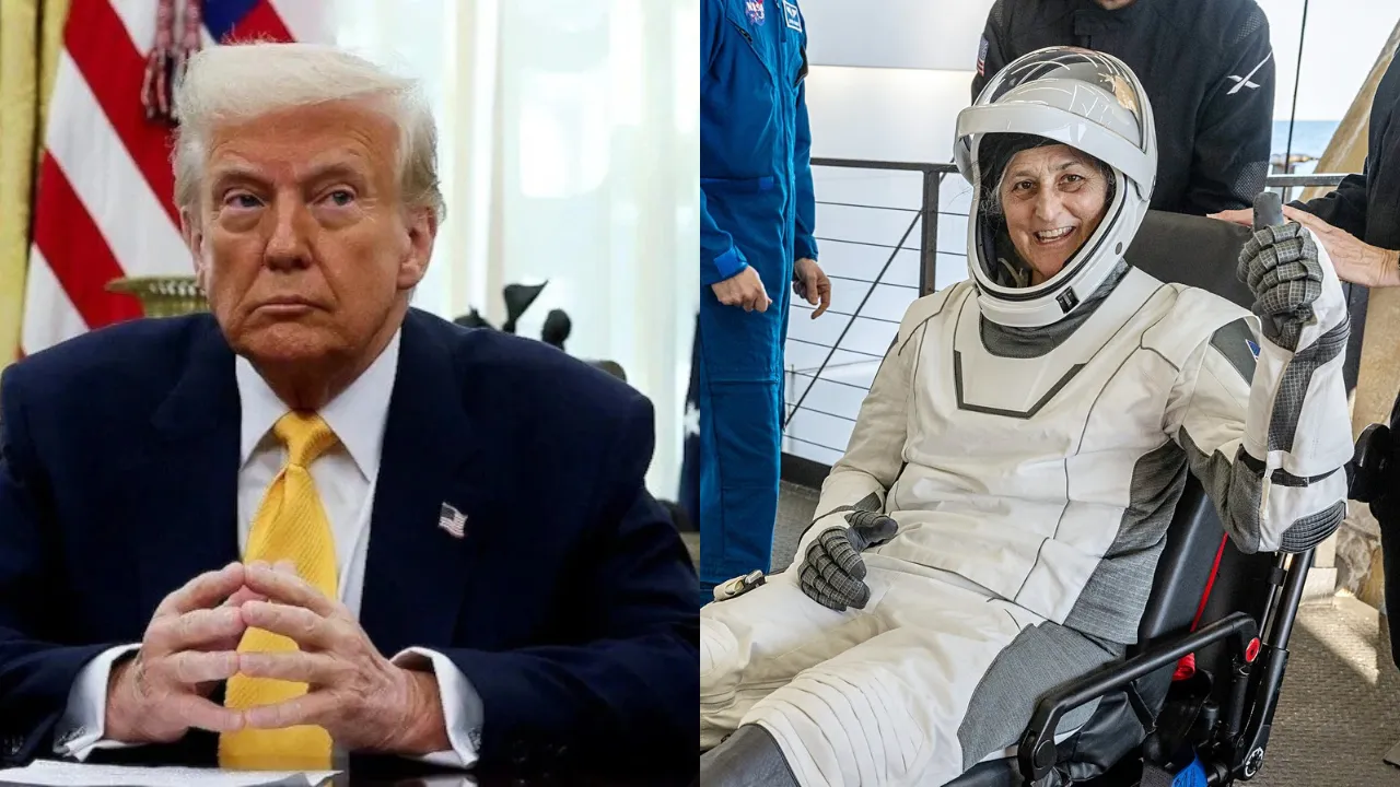 Trump and Sunita Williams