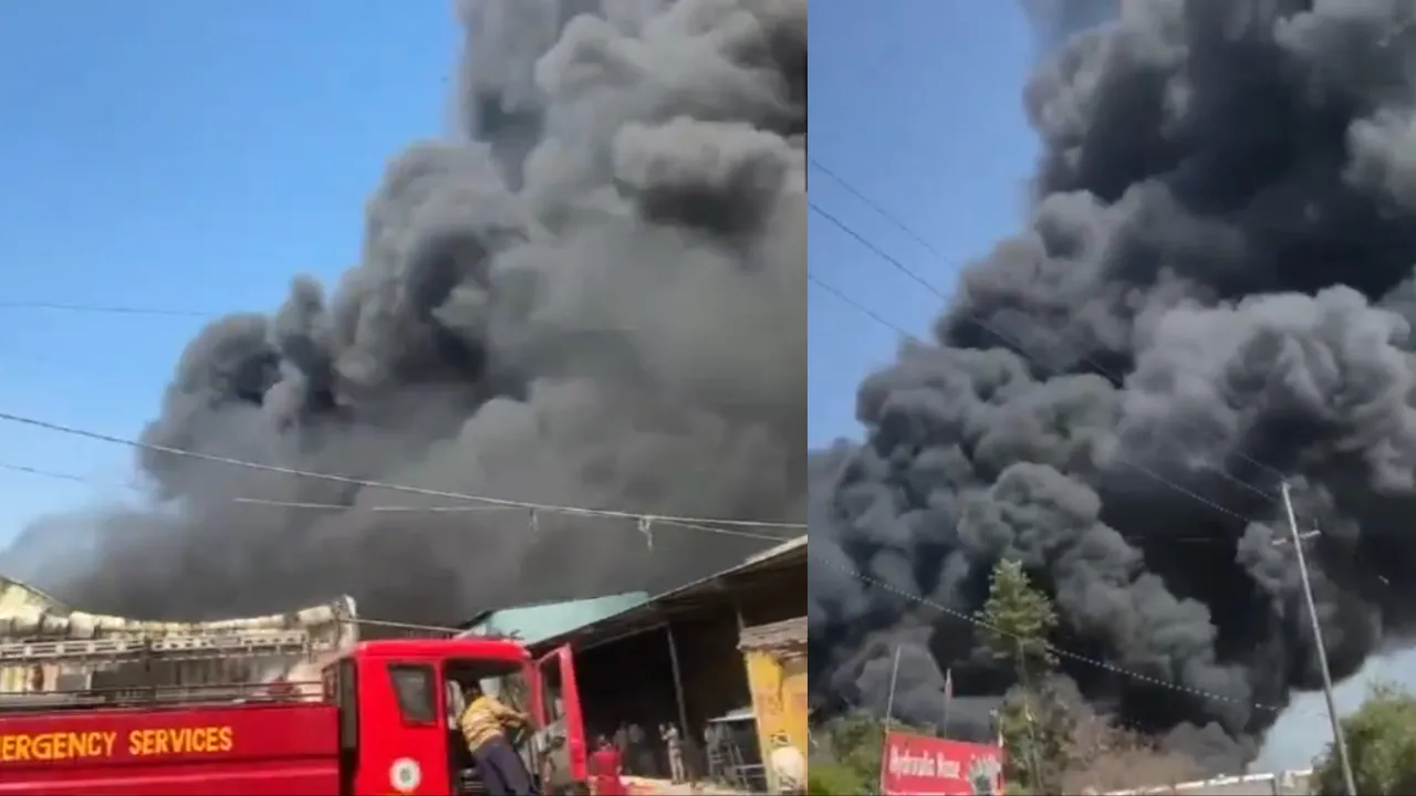 Uttarpradesh Noida Fire accident 