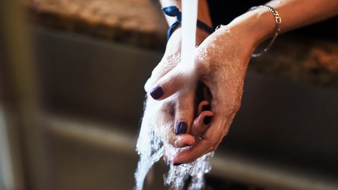 Washing hands