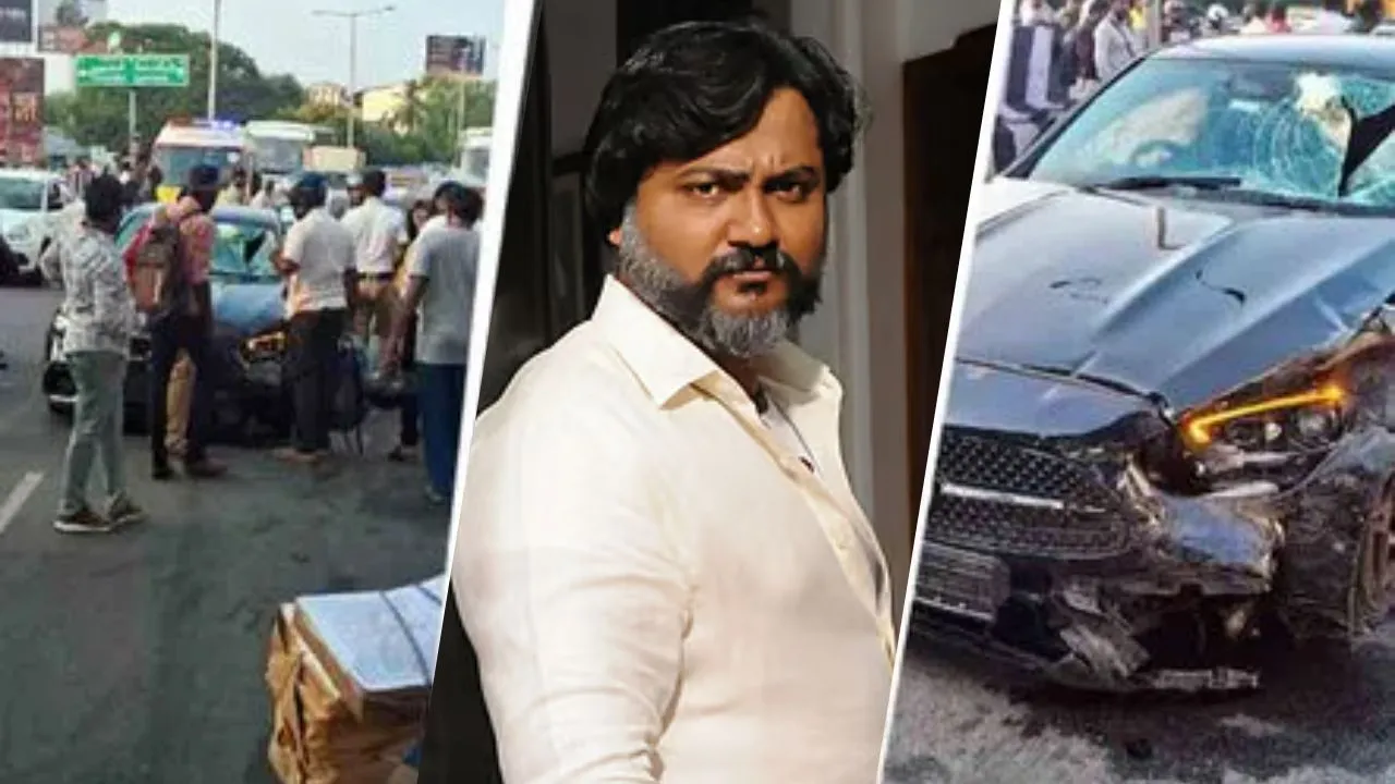 Actors Bobby Simha Car Rams Six Vehicles In Chennai 3 Injured Driver Arrested