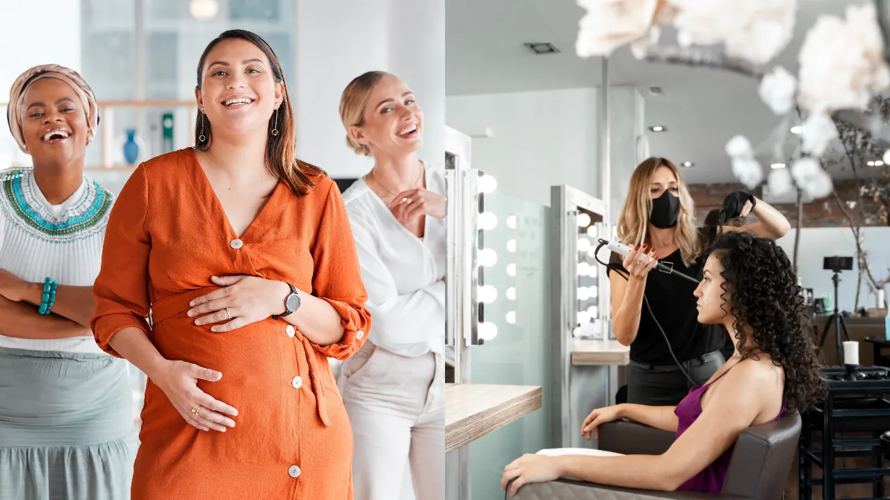 Pregnant women  Beauty Parlor