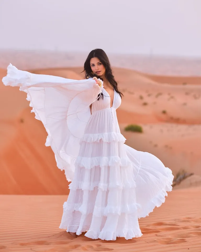 Chetna Pande white dress photos