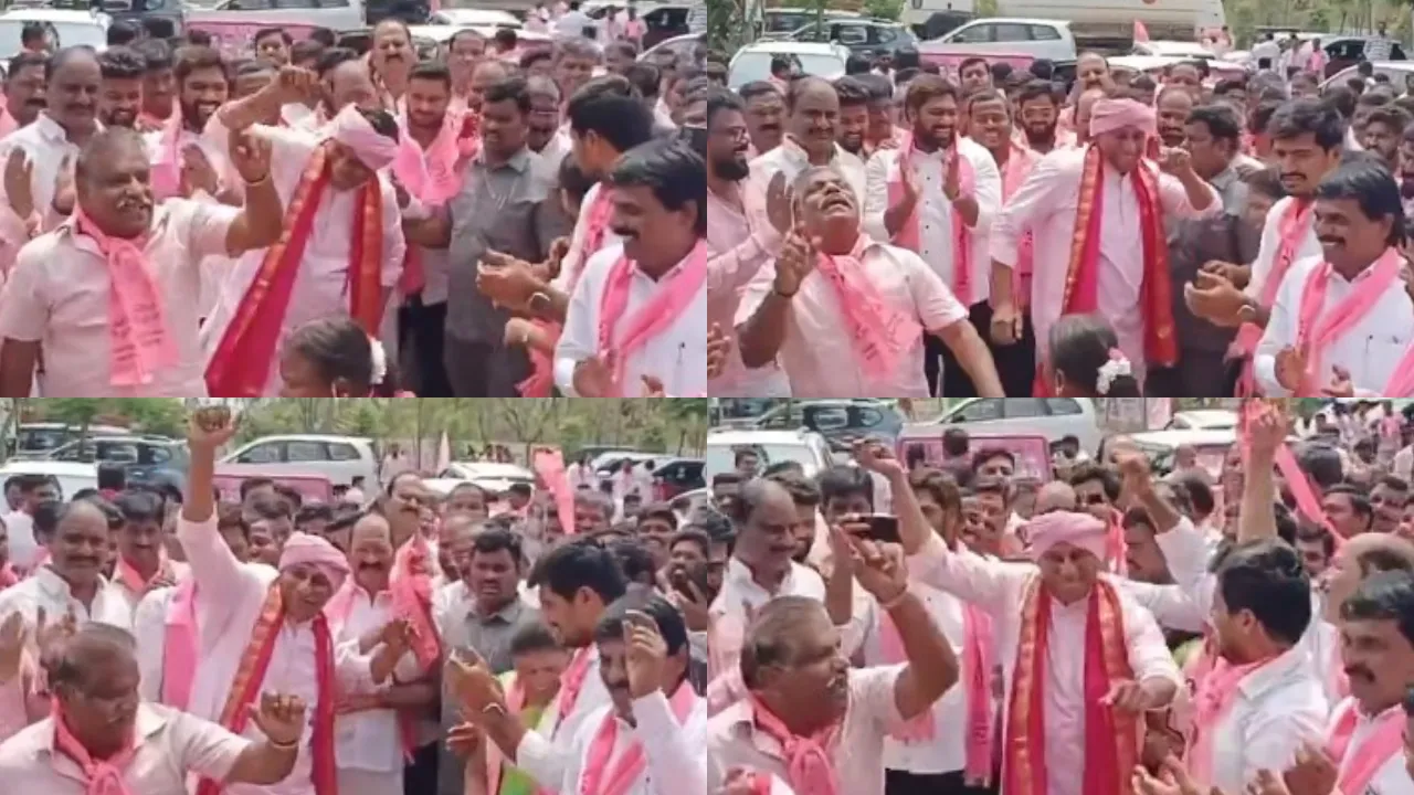 BRS Meeting Mallareddy Dance