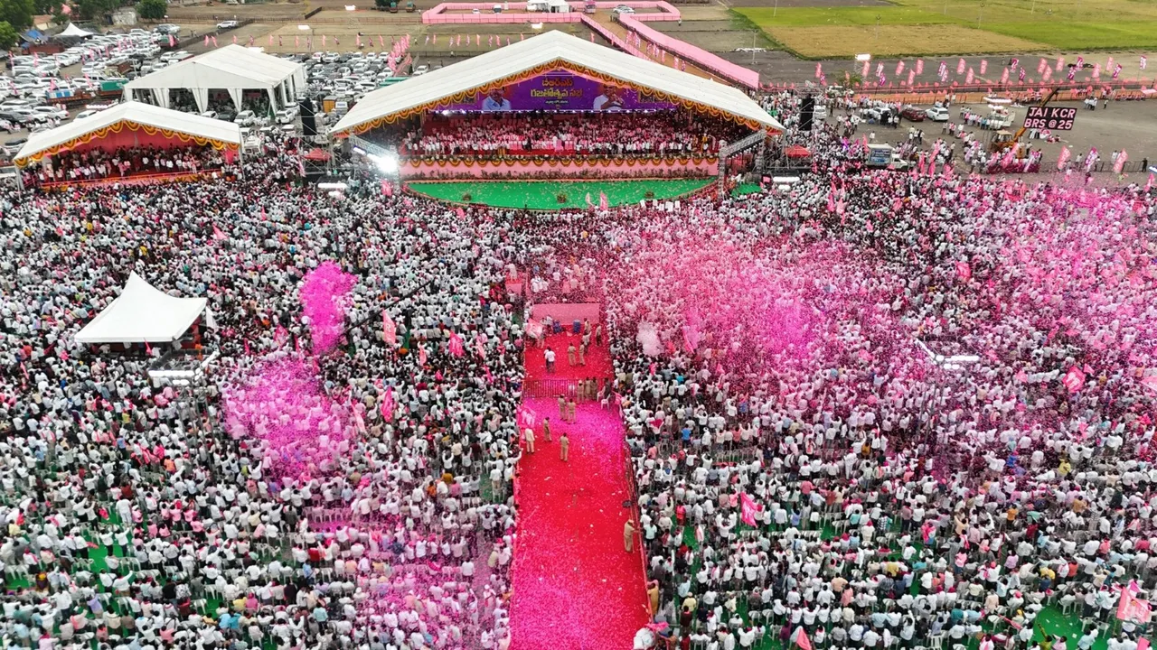 kcr warangal meeting