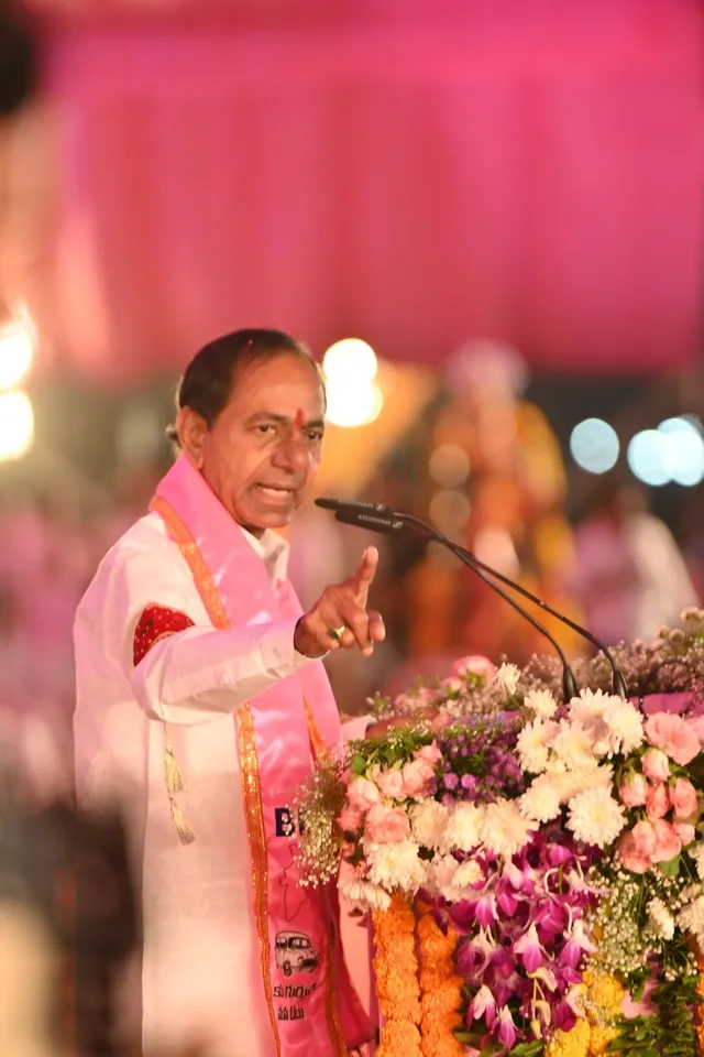 today kcr warangal meeting