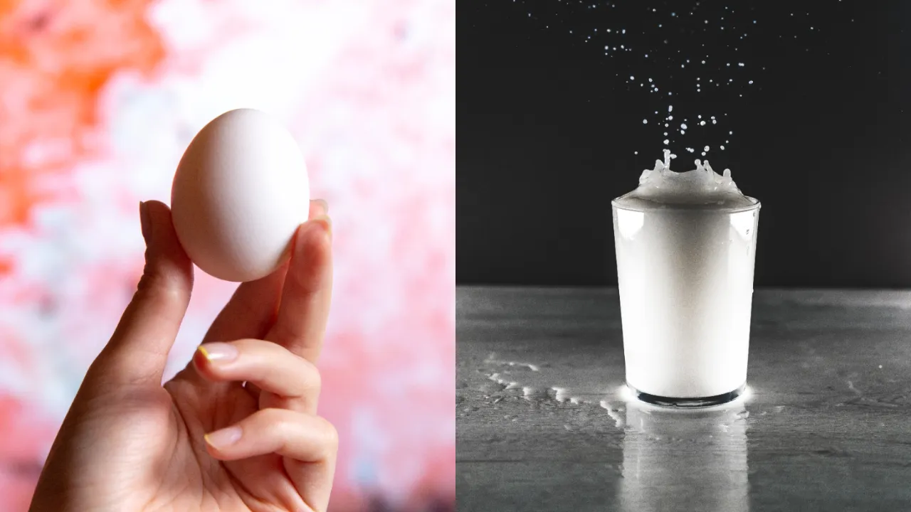 milk and eggs