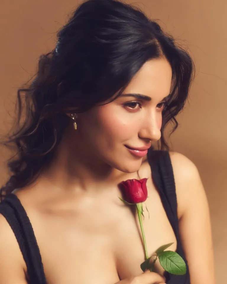 ruhani sharma with rose fifth pic