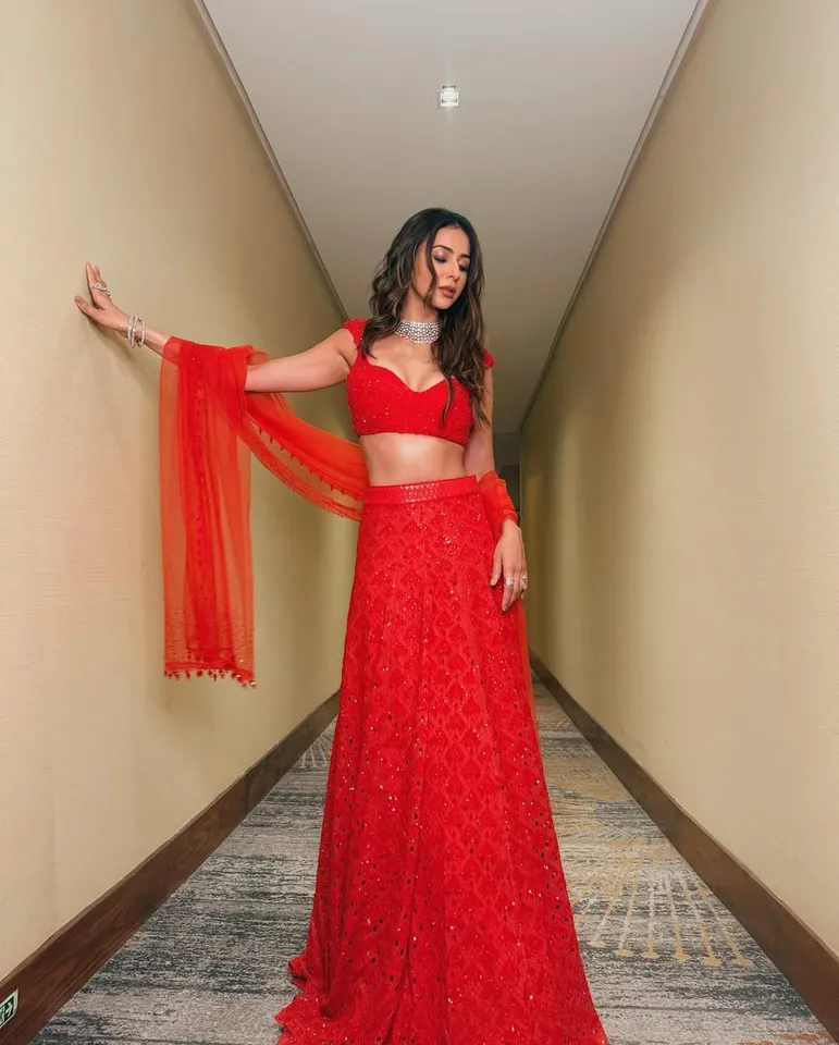 rakul in red first pic