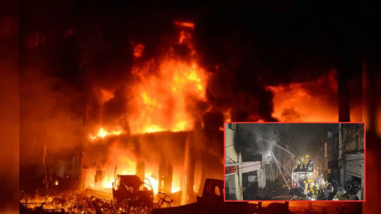 kanpur building fires five family members died