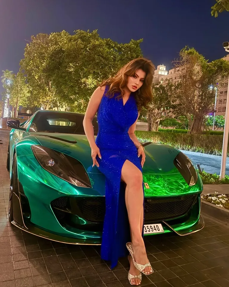 Urvashi with Ferrari first pic