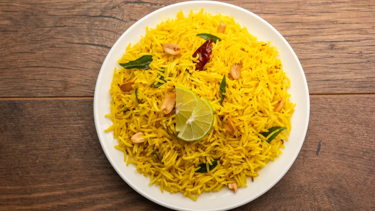 Lemon on biryani