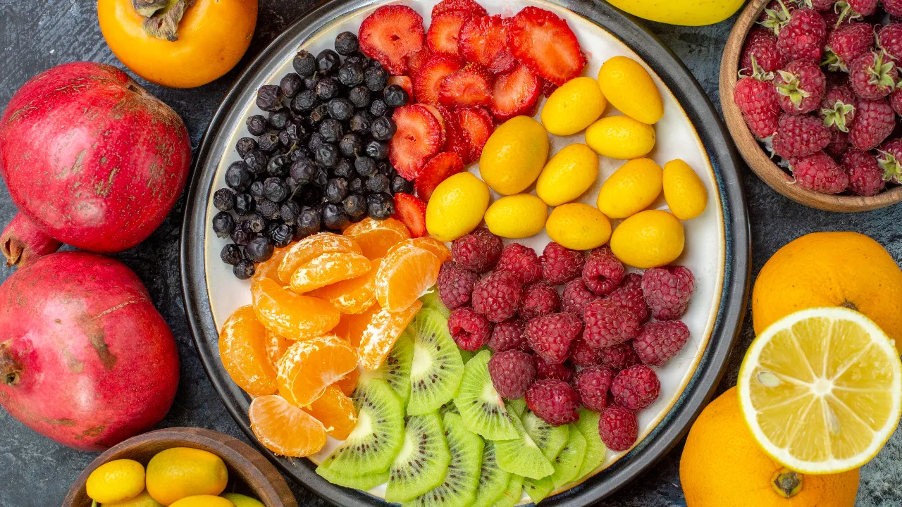 colorful juicy fruits