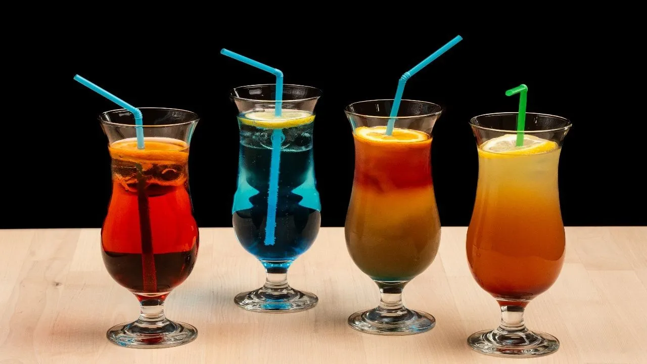 Colorful drinks