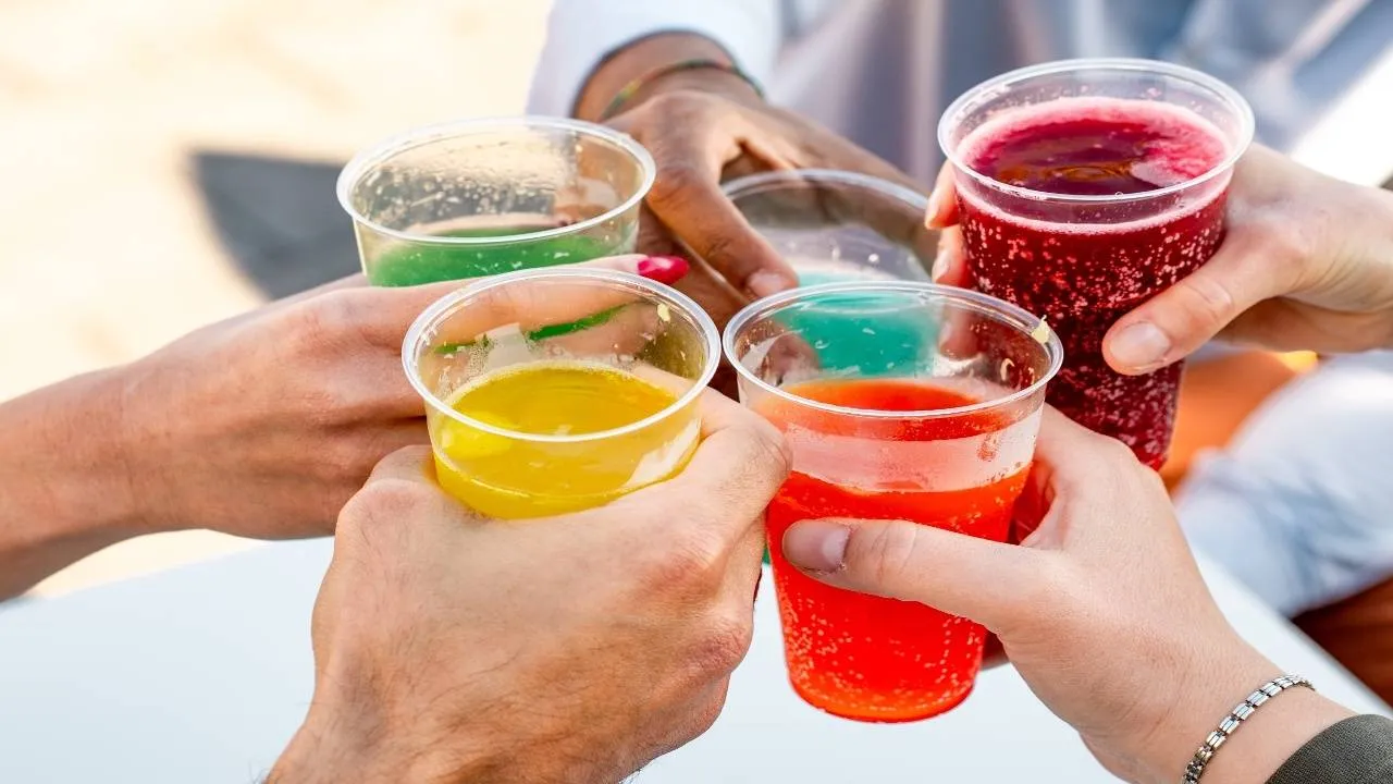Colorful drinks