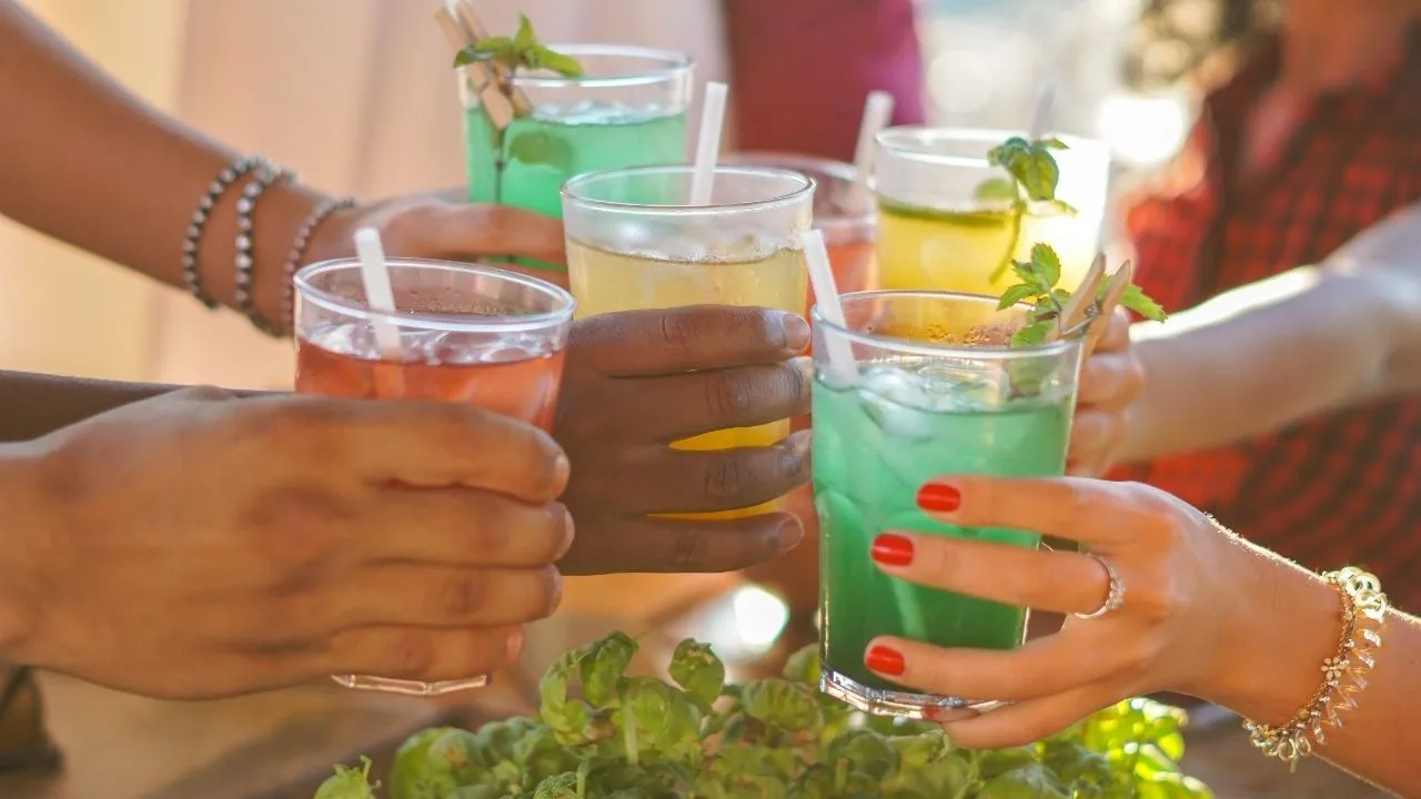 Colorful drinks
