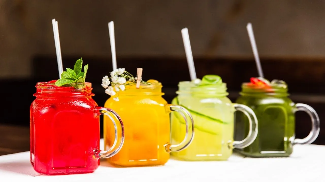Colorful drinks